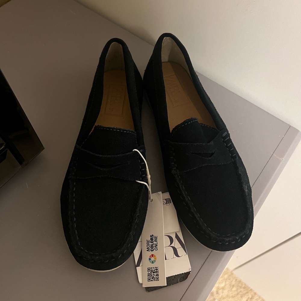 Zara boys loafers nwt